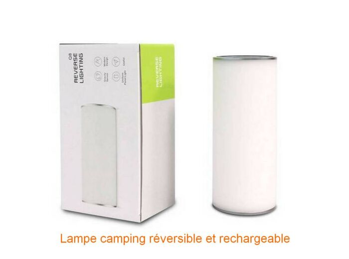 Lampe led reversible et rechargeable Q8