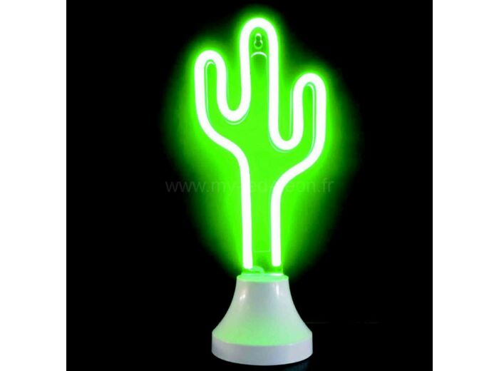 Lampe cactus néon led