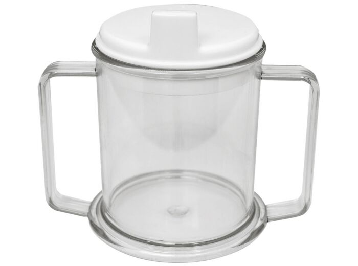 Tasse plastique transparent 2 anses
