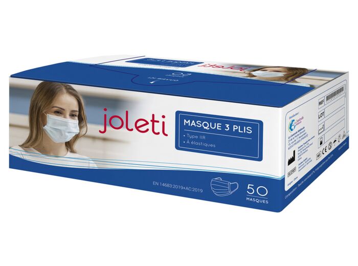 Masque 3 plis JOLETI X50