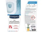 STARWAX Détartrant Surpuissant en Gel pour WC - 3x 750ml - Idéal pour Détartrer les WC