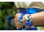 Bracelet en soie |  Fleur Bleue