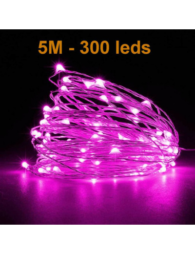 Guirlande led décorative 5m 300leds 12V