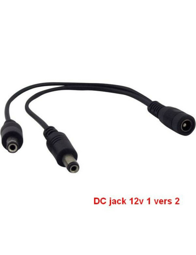 Splitter DC jack 12v 1-2