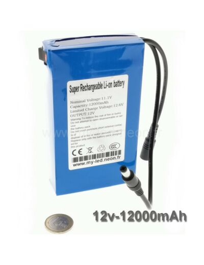 Batterie 12v Li-ion lithium rechargeable