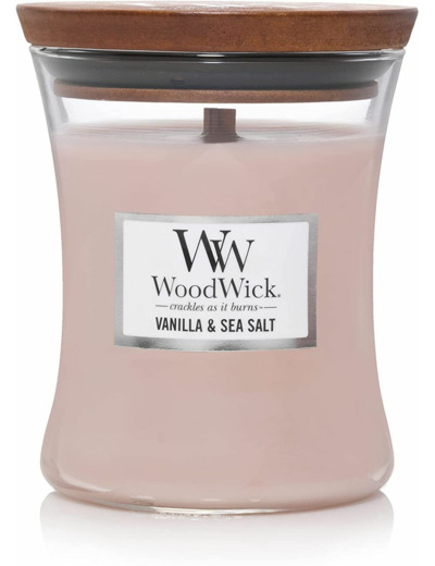 WoodWick Bougie parfumée Vanille & Sel marin