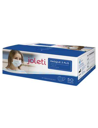 Masque 3 plis JOLETI X50