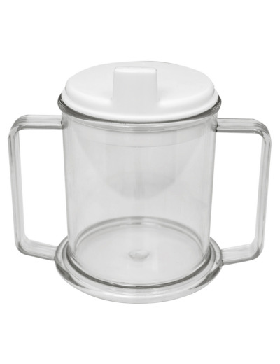 Tasse plastique transparent 2 anses