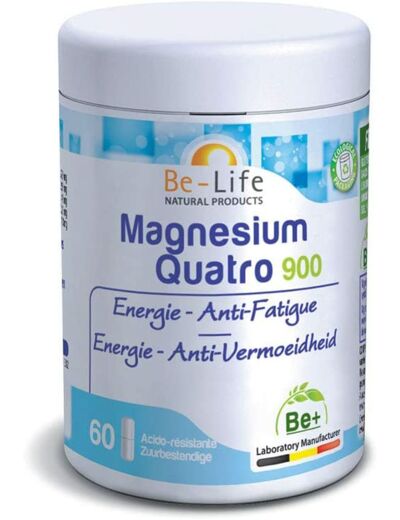 Bio-life - Magnesium Quatro 900 60 Gelules Be-life