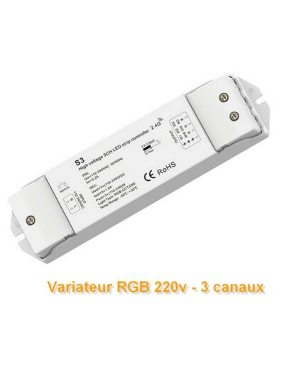 Contrôleur RF ruban led  RGB 220V