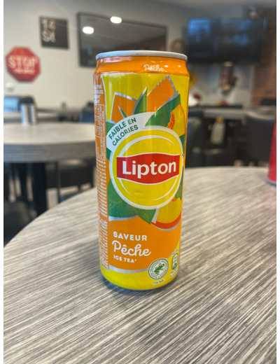 Canette Lipton ice tea - pêche 33 cl