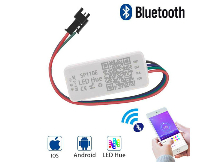 Mini controleur bluetooth 120 effets IOS Android SP110E