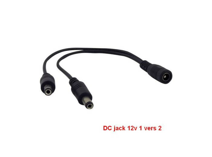 Splitter DC jack 12v 1-2