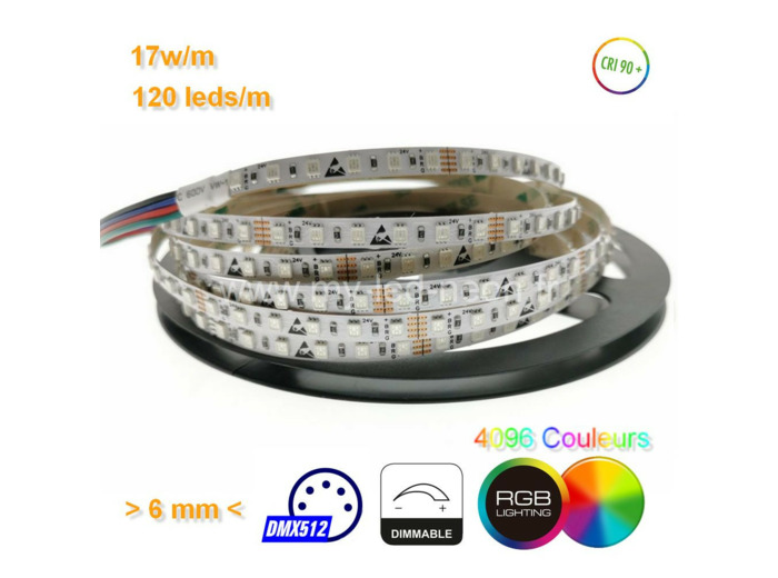 Ruban led RGB 120 leds/m 5m