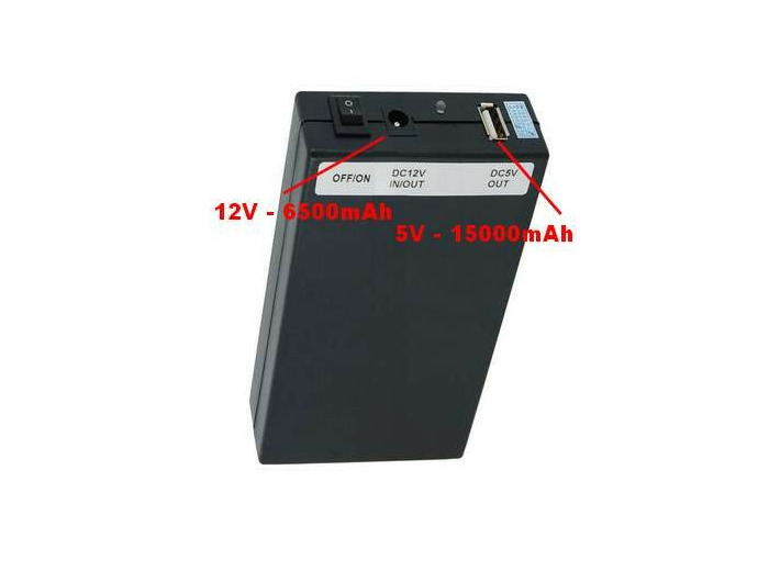 Batterie lithium Dual 12V et 5V