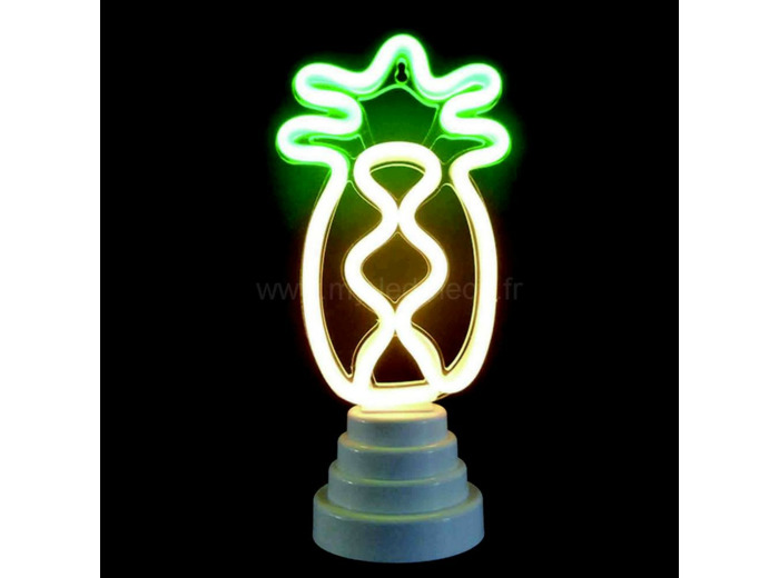 Lampe ananas néon