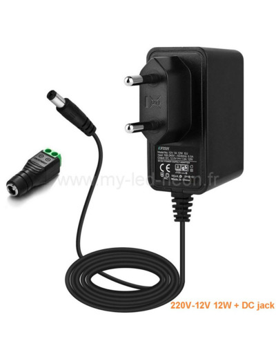 Adaptateur mural universel 220V /12V -1A