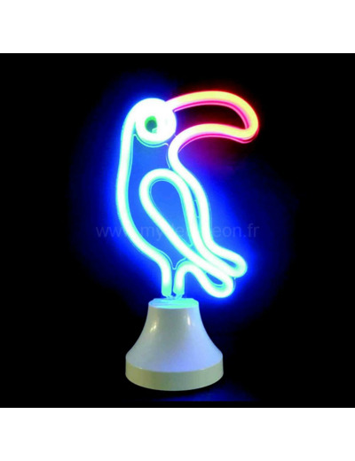 Lampe toucan néon