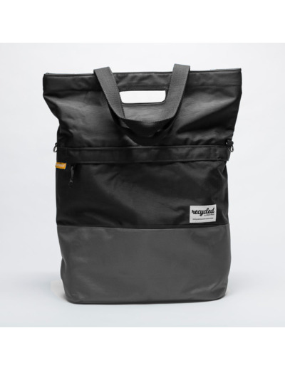 Sacoche shopper recycled 20L Gris/noir