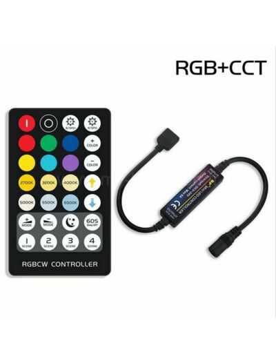 Mini contrôleur RF RGB CCT 4096 couleurs + blanc ajustable