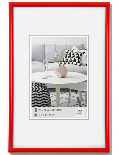 walther design KR030H Galeria, cadre en plastique 20x30 cm, rouge 20x30 cm Rouge