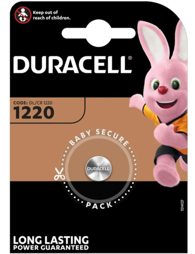 Duracell DL1220 3V lithium monnaie pile Pack 1