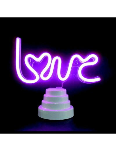 Lampe love néon
