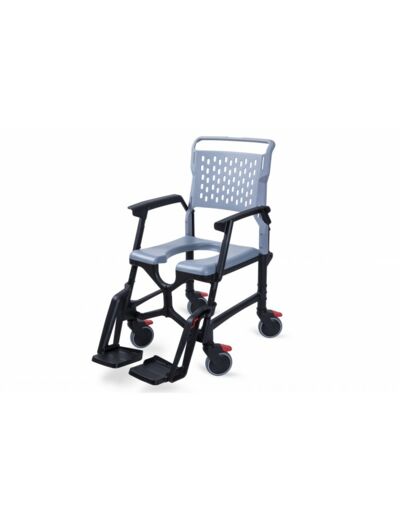 Fauteuil d'aisance toilettes et douches BATHMOBILE 4 roues