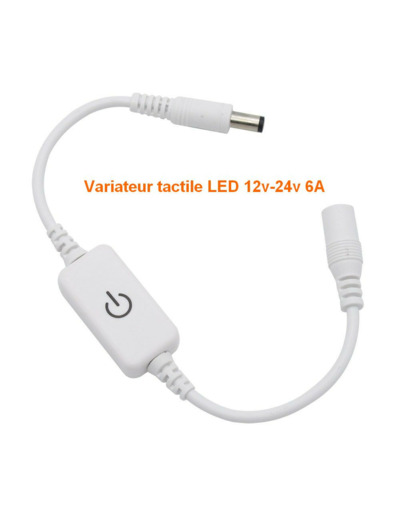 Mini variateur tactile 12-24v 6A blanc